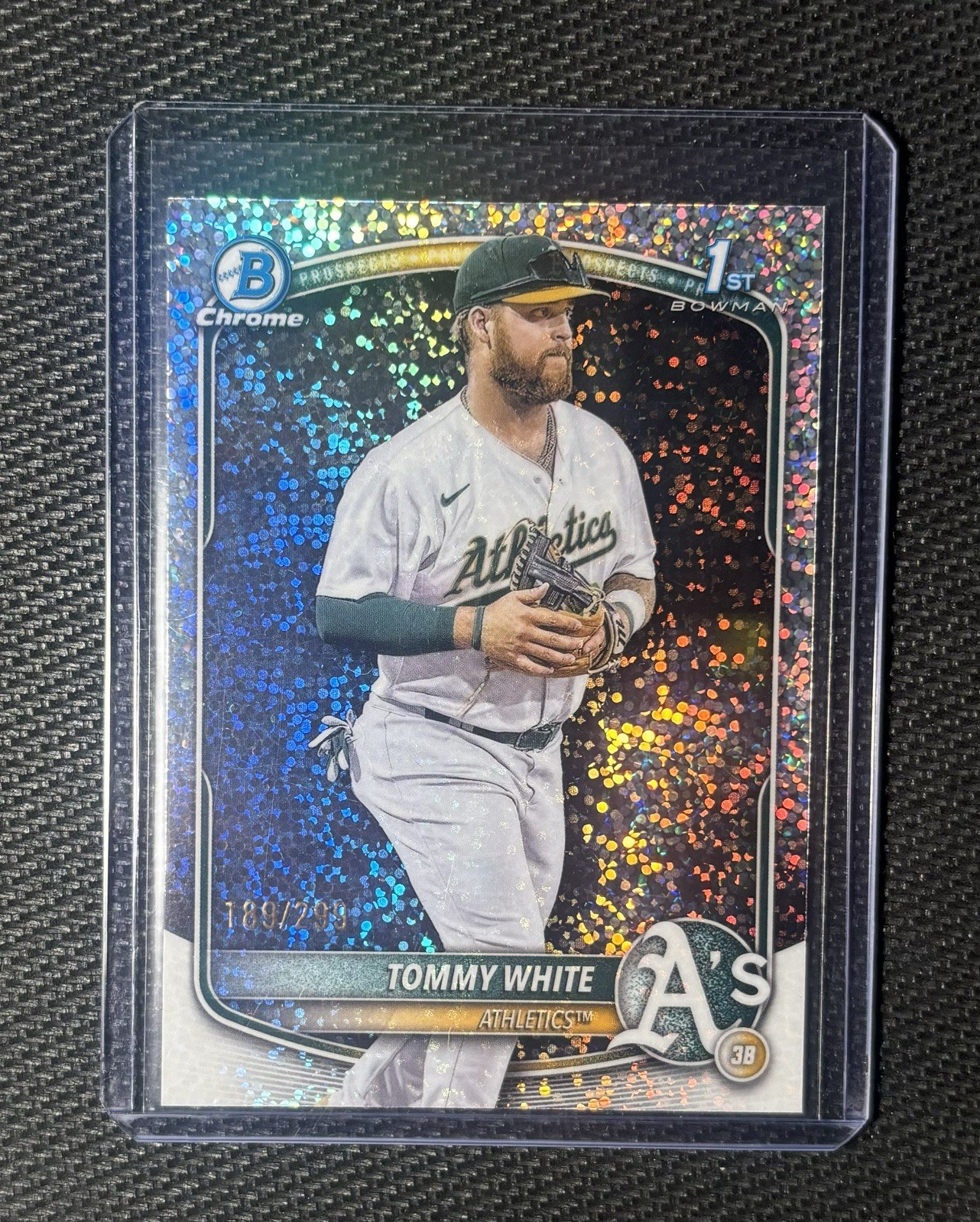 2025 Bowman Chrome Tommy White 1st Speckle Refractor /299 #BCP-251 Athletics 