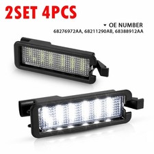 4PC For 2015-2022 Chrysler 300 White LED License Plate Lamp Lights Error Free EV