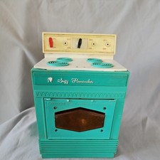 Vintage 1960s Suzy Homemaker Toy Oven Topper Turquoise non Working for parts