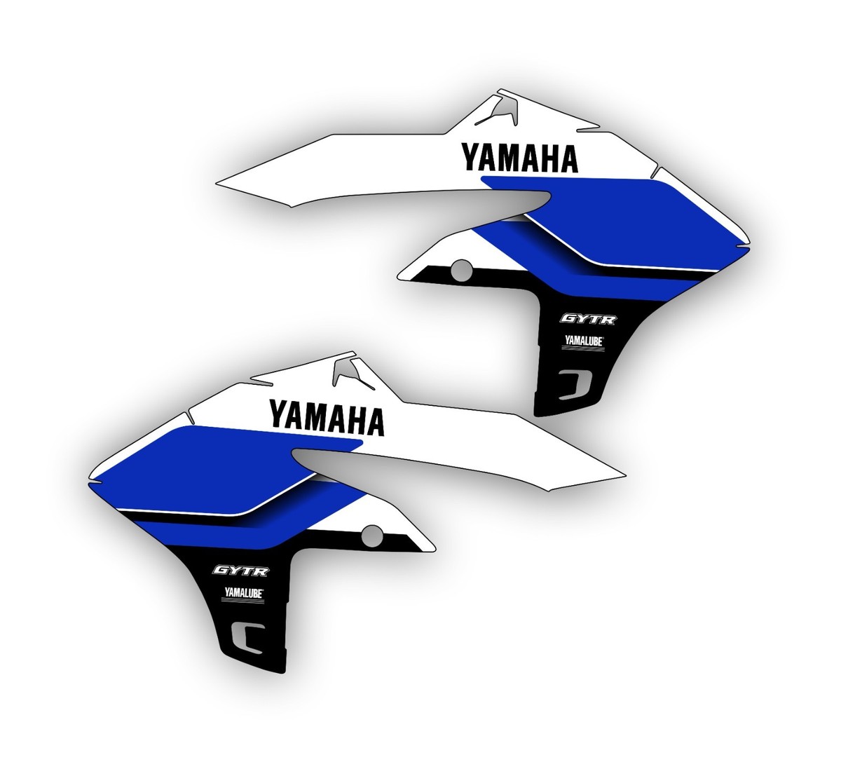 Yamaha 2024-2026 Yz250F Shrouds Graphics retro bluestyle HIGH