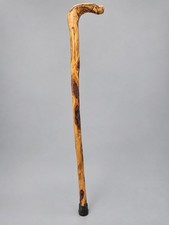 Handcrafted Natural Wood Walking Cane 36" Rustic Crook Handle