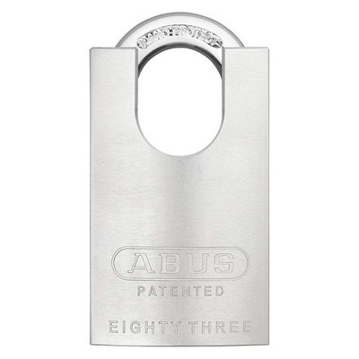 ABUS  Keyed Padlock, 59/64 in,Rectangle,Silver 3TMX7