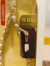 Artikl Universal Wristlet Phone Strap 11.8 Gold  White Chain Hands-Free New