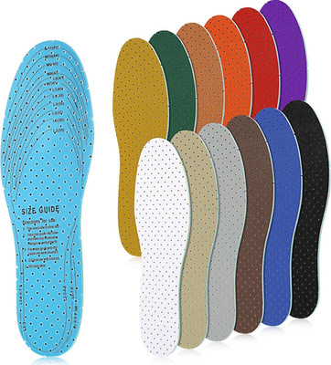12 Pairs Thin Breathable Shoe Insoles Ultra Soft Cushion Cushioning Inserts Unis