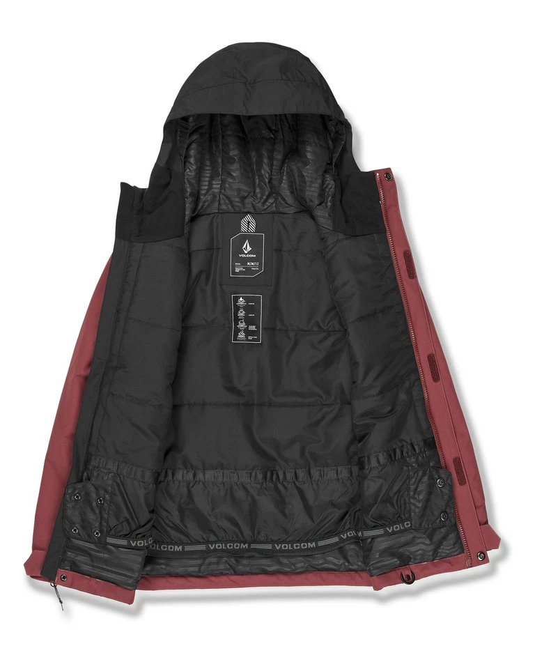 Volcom Stone.91 Insulated Kid's Winter Jacket, Redwood, Medium - Image 3 of 4