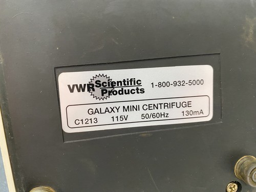VWR SCIENTIFIC PRODUCTS Galaxy Mini Centrifuga C1213 Supporto Tubo 16 Posizioni - Foto 9 di 9