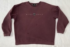 90s NIKE GOLF Sweatshirts Logo embroidery Vintage Street Size XL 27  X 27  READ