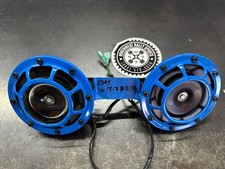Hella Supertone Horn Pair 12v Custom Powder Coated Blue Loud Twin Tones