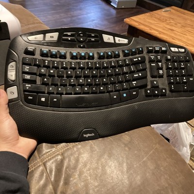 Logitech K350 Comfort Wave Wireless Keyboard No USB Doggle