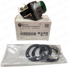 New Allen-Bradley 800T-A1A * Momentary Push Button, Green