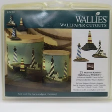 WALLIES Wallpaper Cutouts Lighthouses Prepasted Strippable Pkg of 25