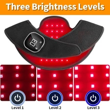 Near Infrared Red Light Therapy Shoulder Belt Device for Neck Back Pain Relief