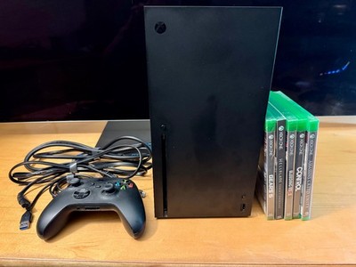 Microsoft Xbox Series X 1TB Gaming Console Carbon Black 1882 + Games Adult Owned