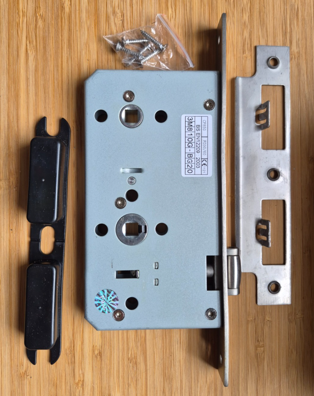 Zoo Architectural Din Sash Lock Square - Satin Stainless Steel - ZDL7260LLSS