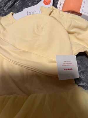 Brandneu mit Etikett Baby Ostern Küken Body Outfit 9-12 Monate kommt mit Strumpfhose & Mütze 