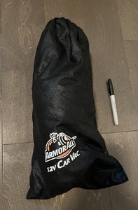 AmorAll 12V Car Vac With Attachments & Carry Bag