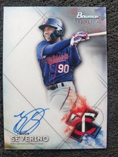 2021 Bowman Sterling Rookie Auto Yunior Severino Card# BSPA-YS