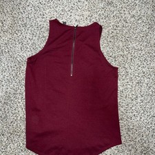 Banana Republic Burgundy Sleeveless Bodysuit