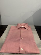 Calvin Klein Men's Slim Fit Dress Shirt Non-Iron Size 15.5 34/35 Light Pink