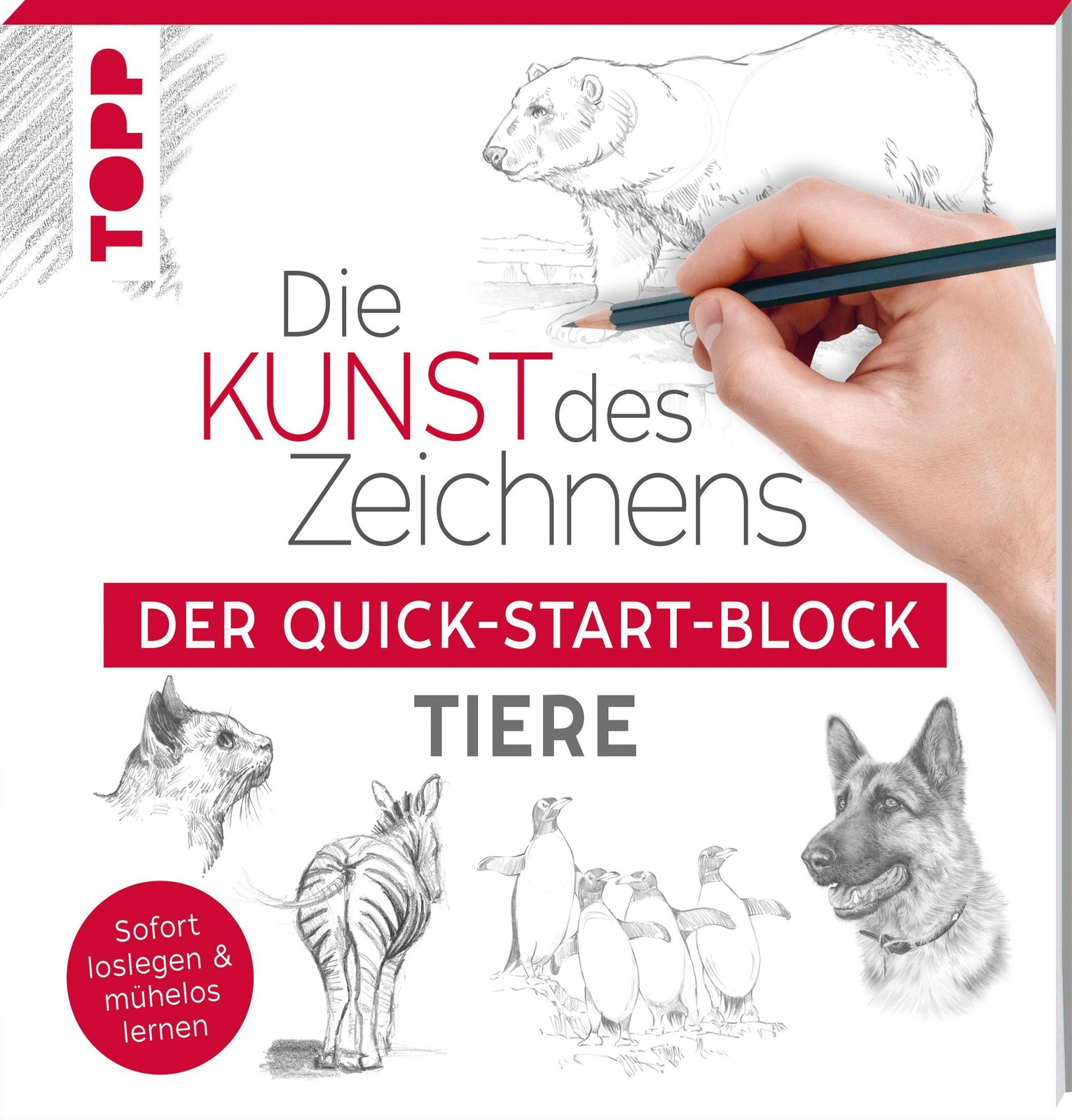 Die Kunst des Zeichnens Tiere. Der Quick-Start-Block Frechverlag