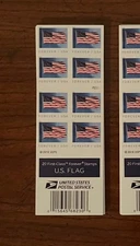 USPS Forever Flag USA Sheet of 20 Authentic Postage Stamps Christmas Holiday Etc
