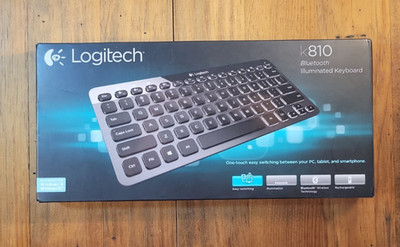 Logitech K810 Bluetooth Illuminated Keyboard - New Open Box