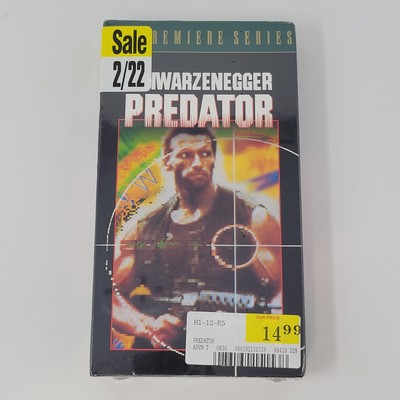 Predator A. Schwarzenegger 1986 VHS, RARE PREMIERE SERIES New Sealed Watermarked