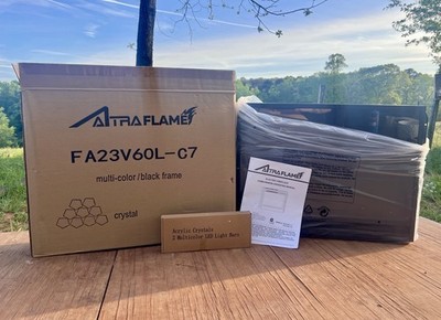 Altra Flame FA23V60L-C7 Electric Fireplace Wall Mount Remote Adjustable Colors