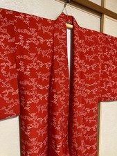 Kimono Japanese pure silk high quality remade stylish back hem Quite a lot