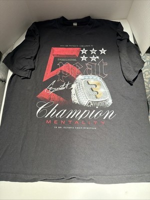 CBUM Chris Bumstead 5 Peat Limited Edition T-Shirt Size Large Preowned