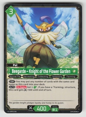 2026 Palworld TCG Dawn of Palpagos BEEGARDE Knight Flower Garde C Rare EBP01-061