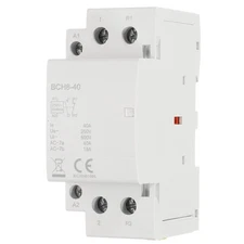 AC Contactor 40A 2 Pole 1NO 1NC 230V Circuit Control DIN Rail Mount