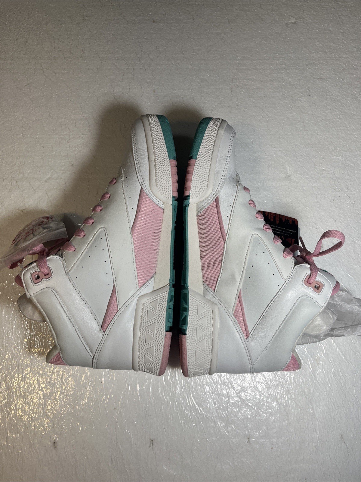 RARE Skechers Women Street L.A. Gear Hot Shots White Pink Size 8 Sold Out 80s image 6