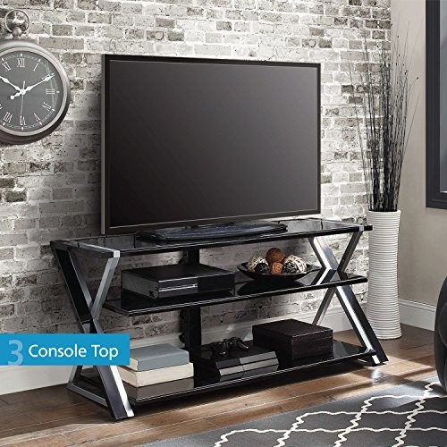 Whalen Furniture XL-44E Xavier 3-in-1 Flat-Panel TV Stand, for TVs
