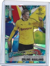 2020-21 Topps Chrome UCL Sapphire Edition Erling Haaland #FS-EH