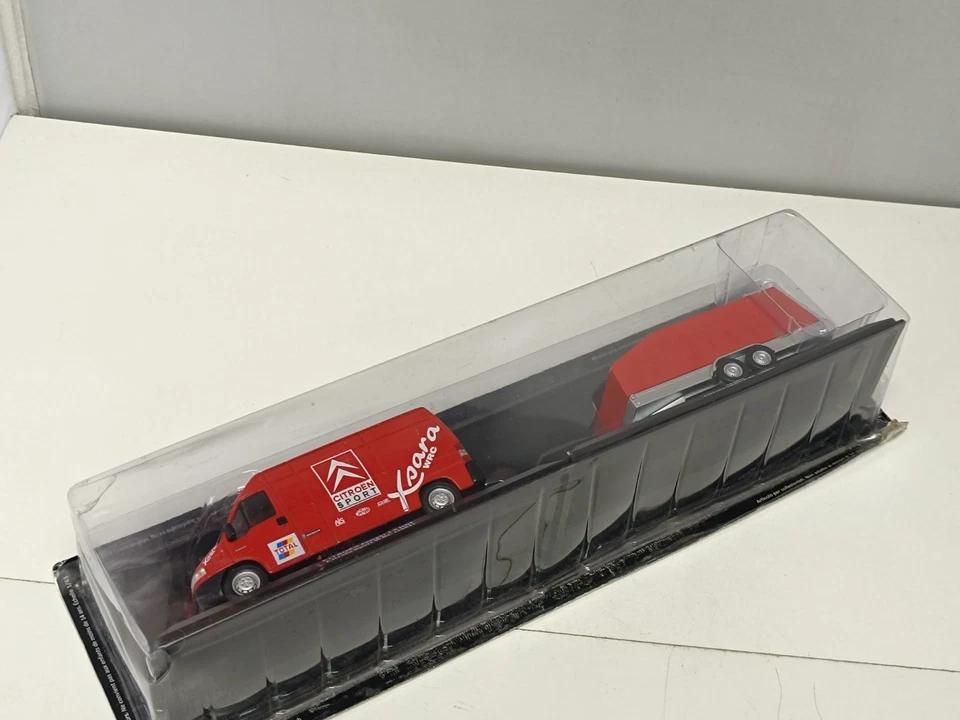 1/43 IXO Altaya CITROEN JUMPER 2.8 HDI 2001 CITROEN SPORT WRC + Trailer - Immagine 3 di 4