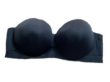 Lane Bryant Cacique Comfort Bliss Strapless Underwire Bra Sz 42 Black