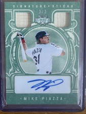 Lumber Signature Sticks Mike Piazza Auto 3/3