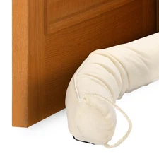 Door Sweep for Bottom of Door, 32" x 3" Door Draft Stopper, Beige