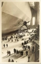 Tour of the Airships Zeppelin Shipping Company German Blimp RPPC Postcard COPY