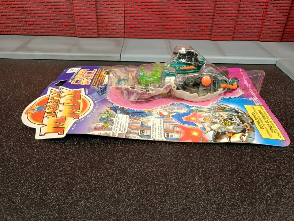 Juego de Colección Mighty Max Bytes Cyberskull NUEVO LEER Doom Zone Bluebird Irwin Foto 4 de 4