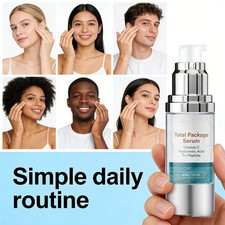 1-3pc Total Package Serum, All-In-One Vitamin C, Hyaluronic Acid, Peptides Serum