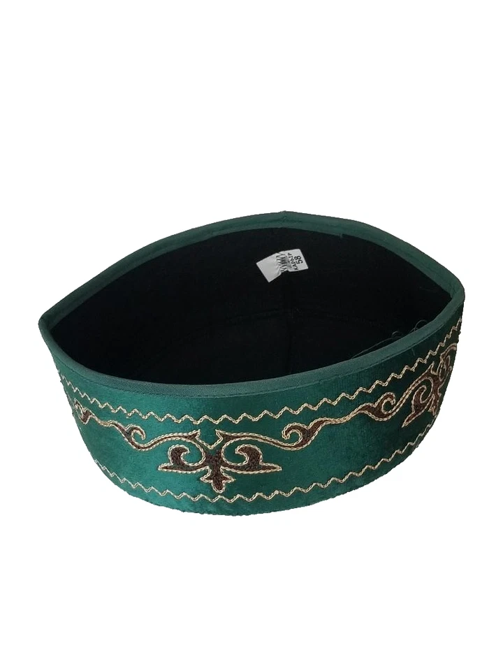 KAZAKH DOPPI - SOMBRERO HOMBRE - TRIBAL - SOMBRERO LIGERO - 58 cms/ 23 pulgadas Foto 4 de 4