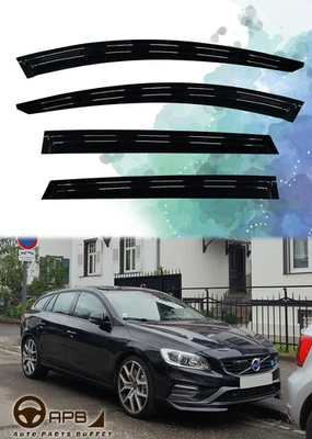 For Volvo V60 2011-2018 Deflector Window Visors Guard Vent Weather Shield - Bild 1 von 4