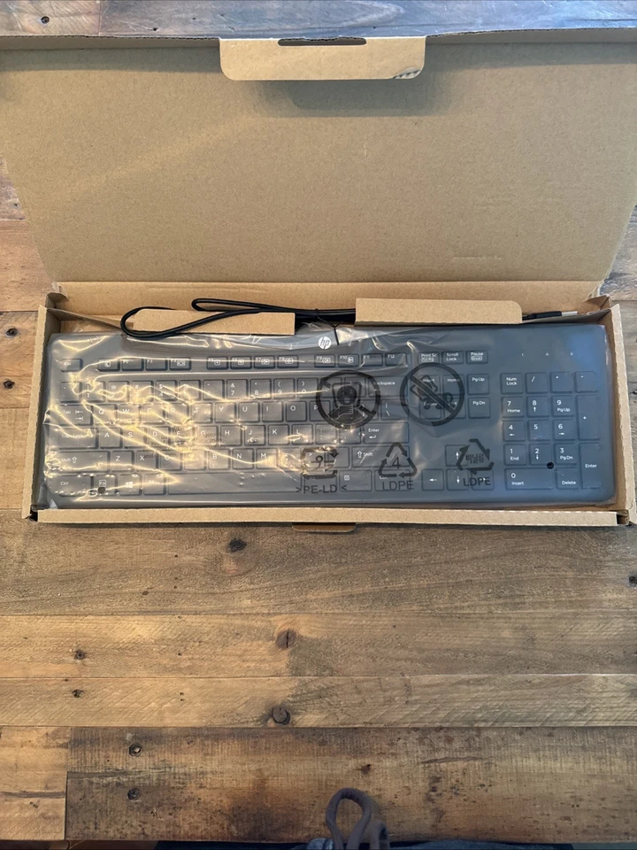 HP HEWLETT PACKARD USB SLIM KB 803181-001 BLACK KEYBOARD /WH - Image 2 of 3