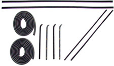 60-63 Chevy Truck Door Gaskets Beltline Molding Channel Weatherstrip Seal Kit