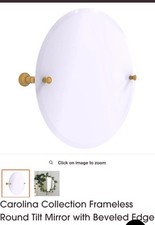 Allied Brass Carolina Collection Frameless Round Beveled Edge Mirror