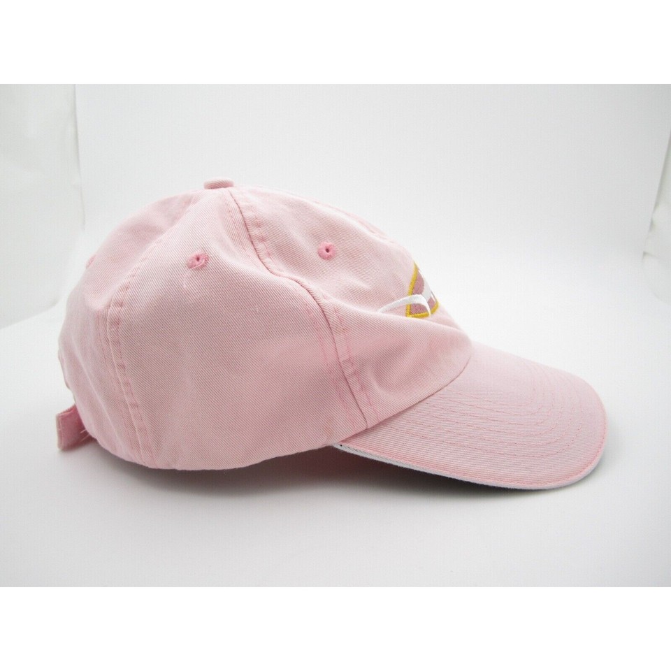 Women Old Harbor Outfitters Cotton Pink Embroidered Shark Baseball Hat