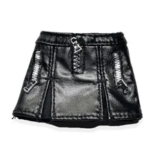 Rainbow High Vision Royal Three Minnie Choi Doll Outfit Black Leather Mini SKirt