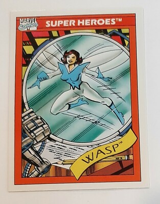 Marvel Comics Super Heroes Card #51: The Wasp, Impel 1990